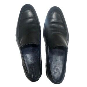 Cole Haan Men's Size 9.5 M Black Slip On Loafer Shoes Excellent Condition
